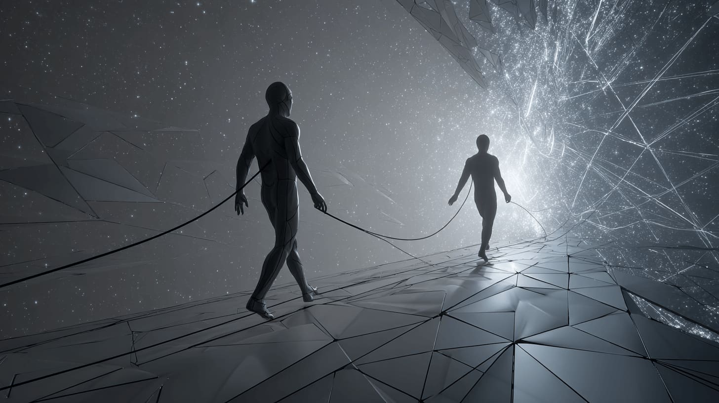 Activated lattice field dissolving causality and identity
