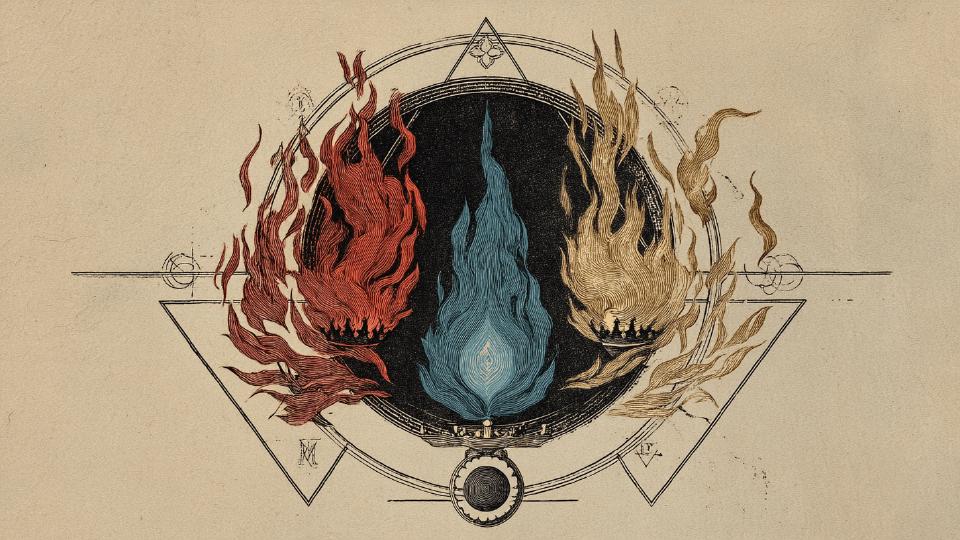 Blue fire purification of the Daimon under Nous
