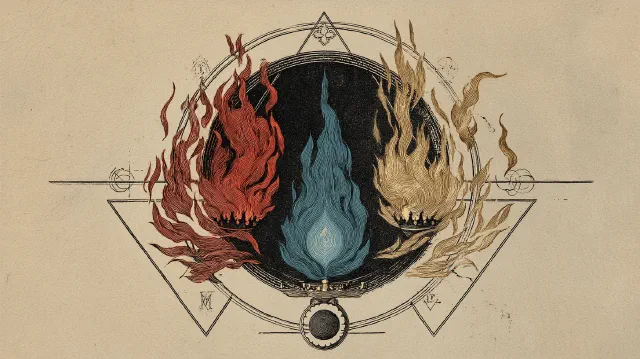 Flames Into the Blue Fire preview image