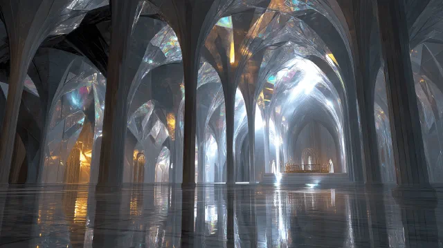 Arrival in the Crystal Cathedral preview image