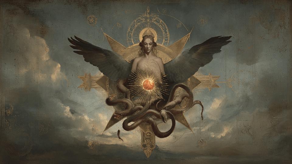 Katabasis descent: orange orb draining and chthonic purgation