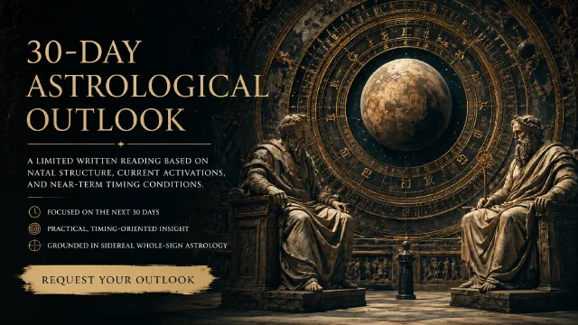 Request a 30-Day Astrological Outlook preview image