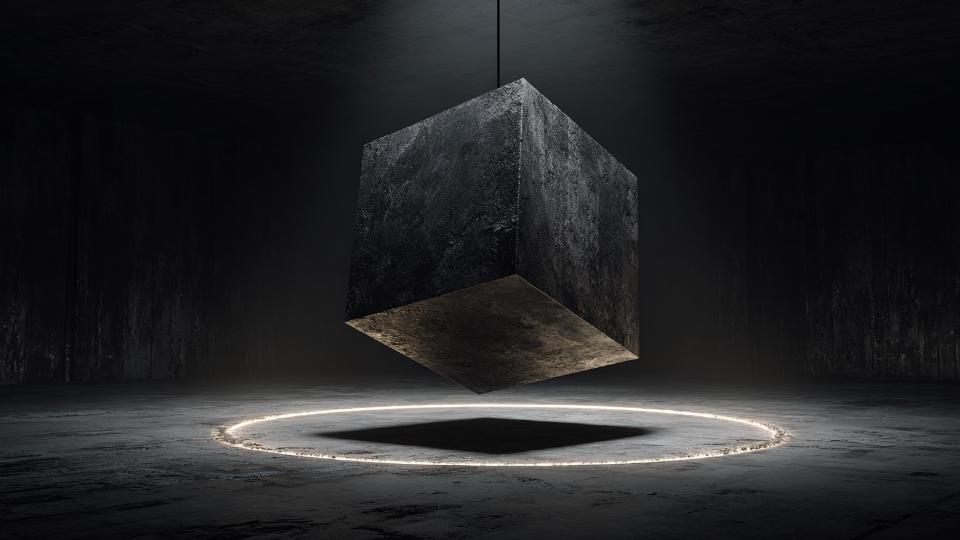 Cube in sacred geometry representing stability, manifestation, and grounding